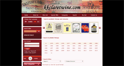Desktop Screenshot of kkclaretwine.com